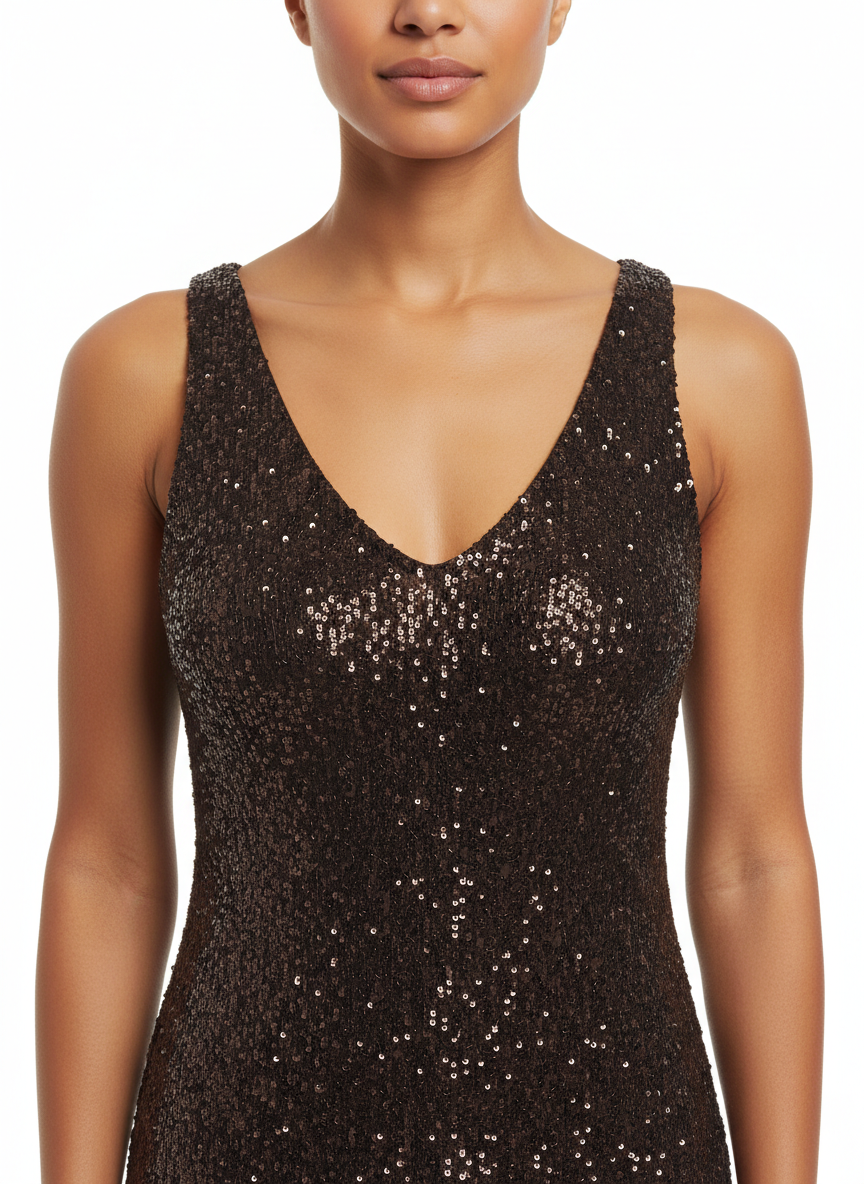 Aniye By Luxy Top mit braunen Pailletten