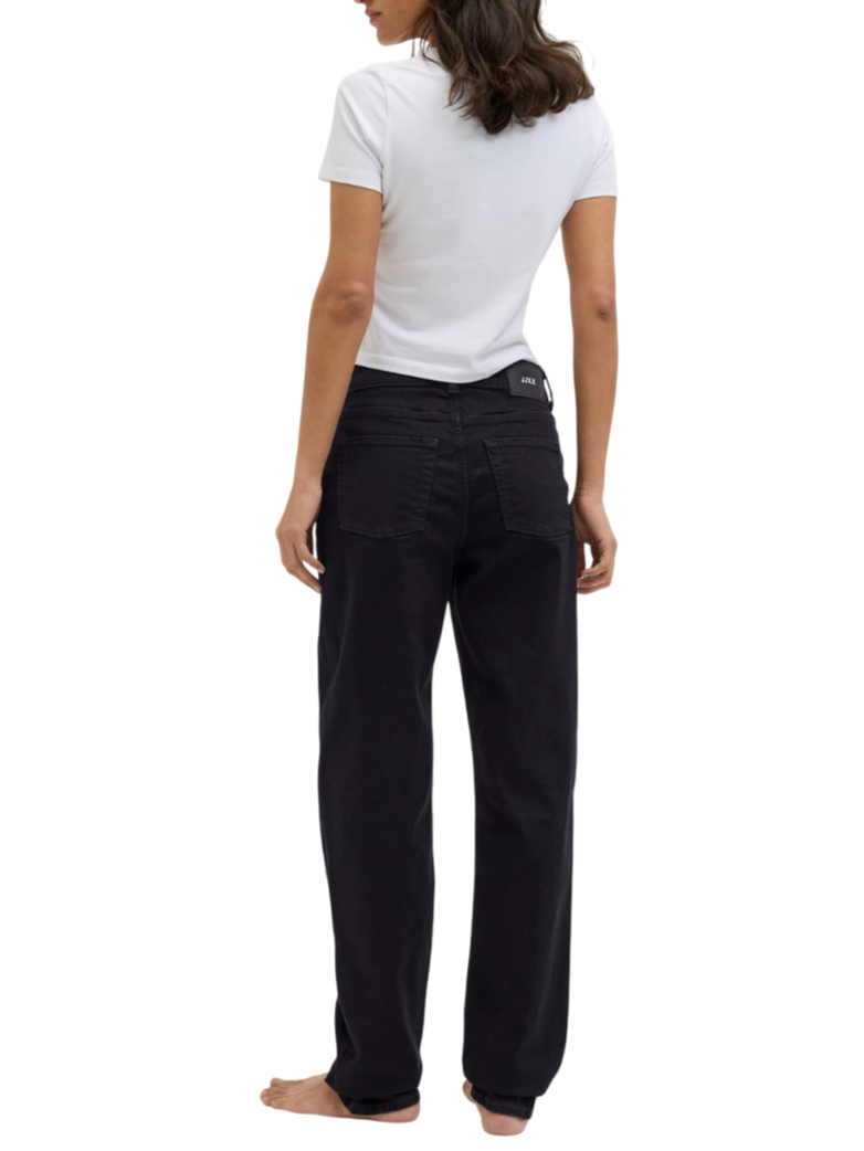 Jjxx jeans gamba dritta in denim stretch nero