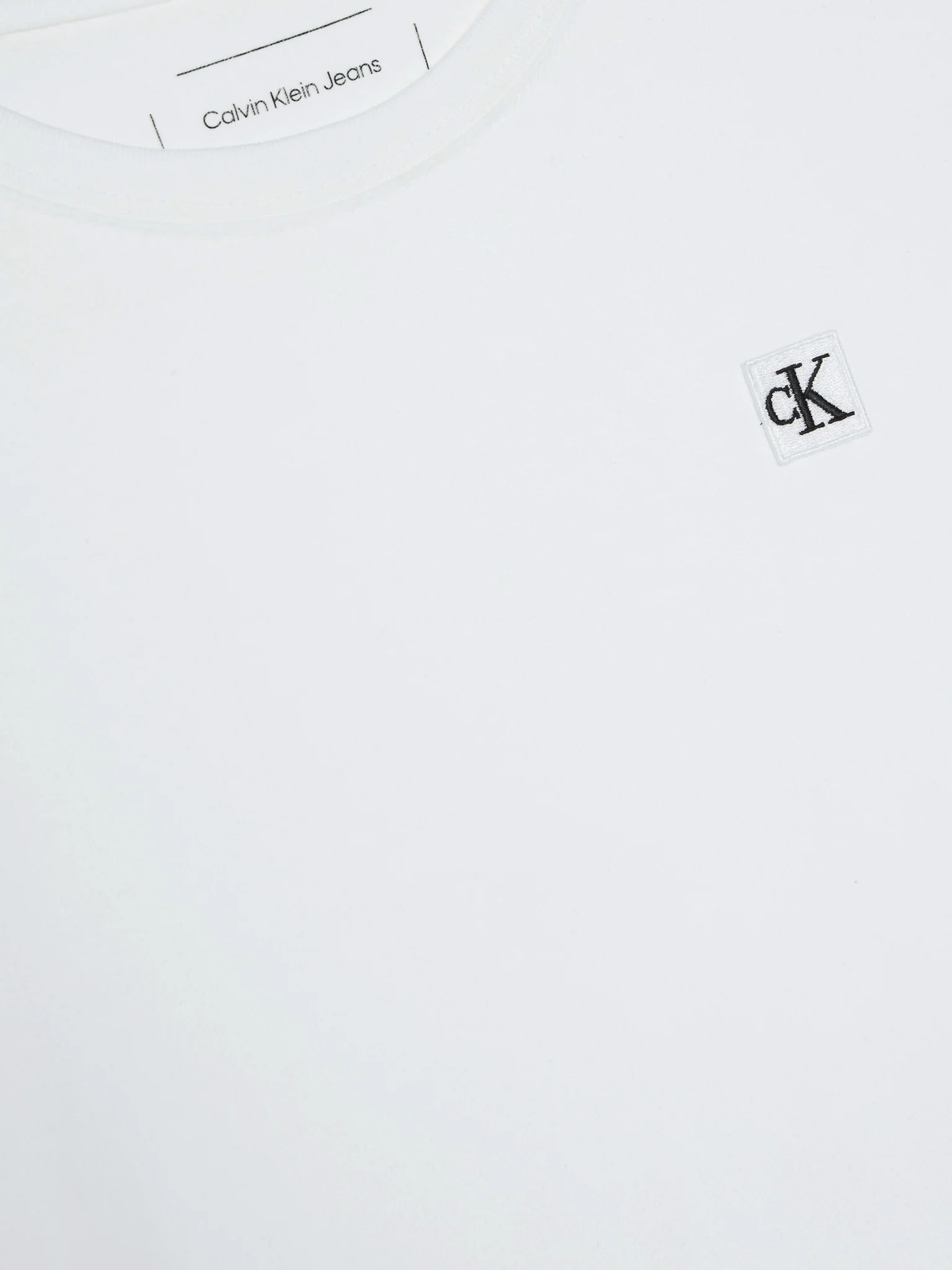 Calvin Klein Jeans T-shirt bambino manica corta bianco