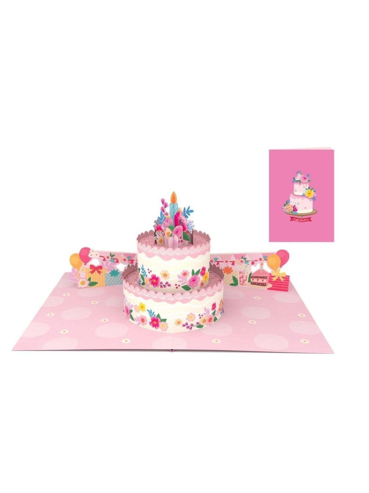 Origamo biglietto di auguri pop up torta di compleanno