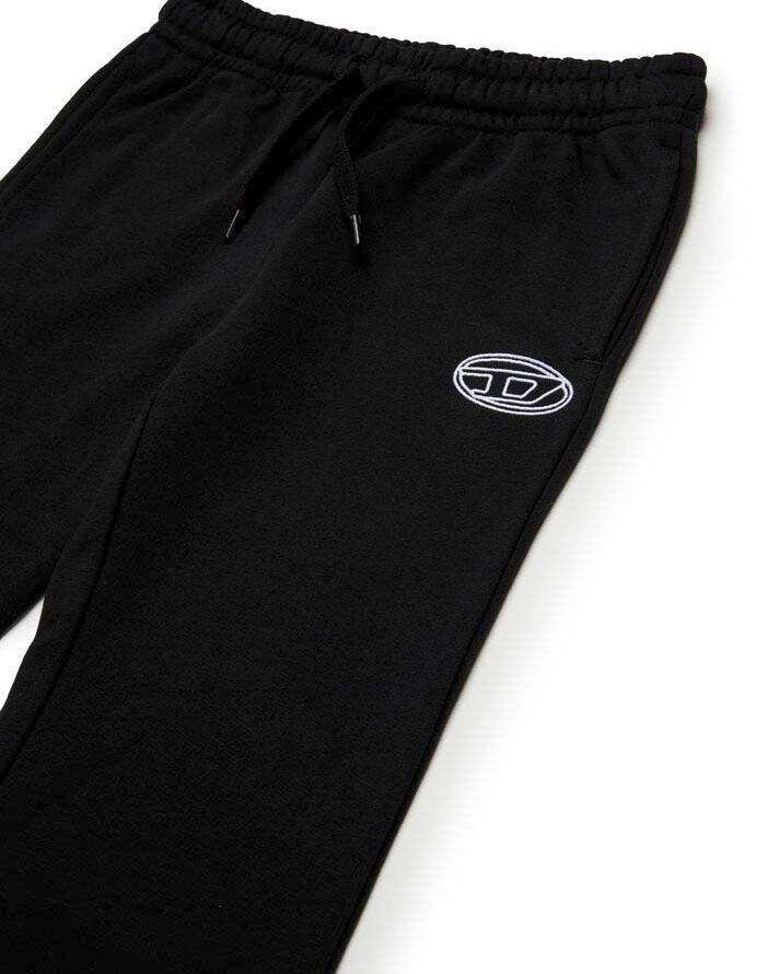 Diesel Pebirt schwarze Fleece-Schlaghose