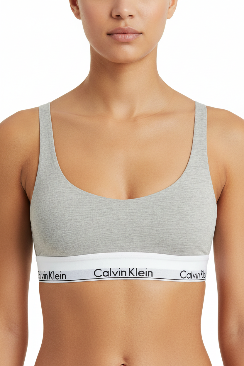 Calvin Klein Underwear reggiseno brassiere in misto cotone nero - mem39