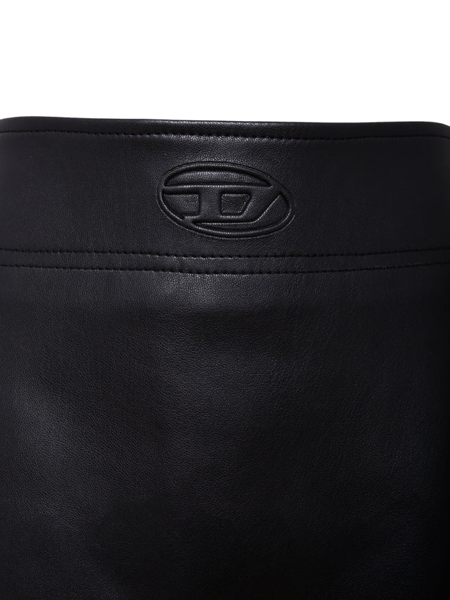 Diesel Gleppy schwarzer Minirock aus Kunstleder