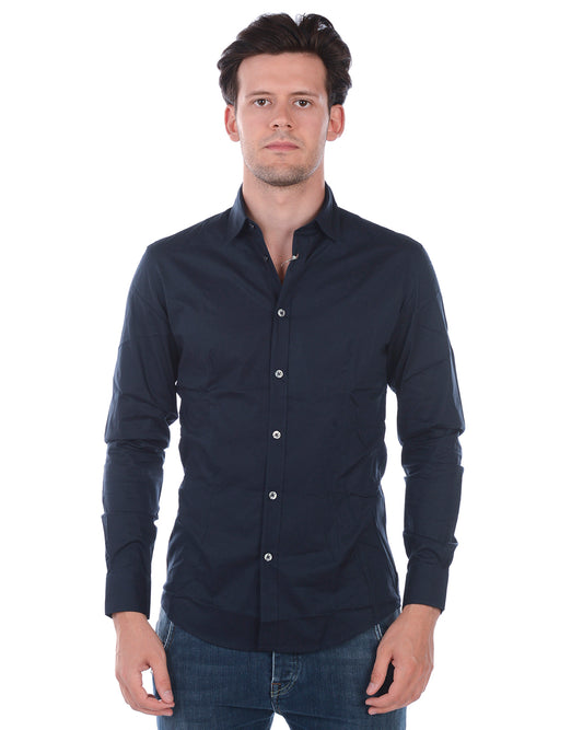 Camicia Blu Scuro Daniele Alessandrini - mem39