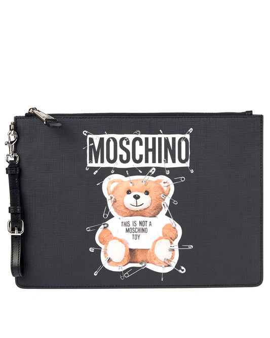 Borsa Moschino Nero con Cinturino da Polso - mem39