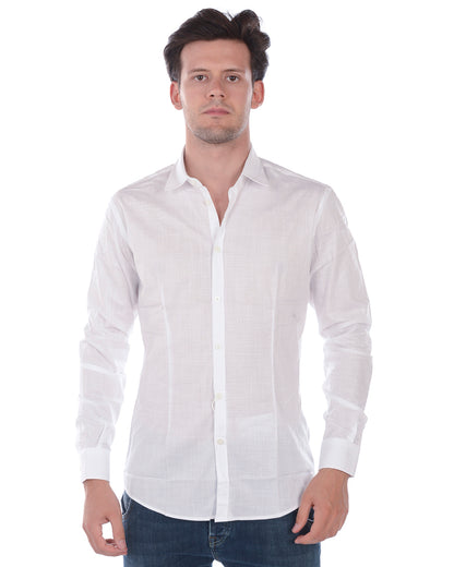 Camicia Bianca 44 in Cotone Italiano - Daniele Alessandrini - mem39