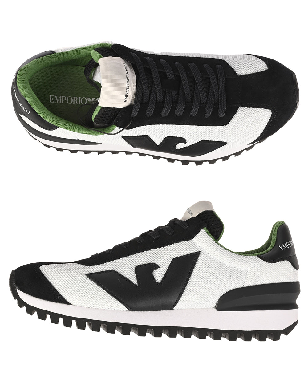 Sneakers Donna Emporio Armani Bianco e Nero - mem39