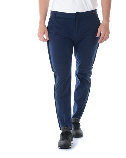 Pantaloni Blu Daniele Alessandrini in Cotone ed Elastan - mem39