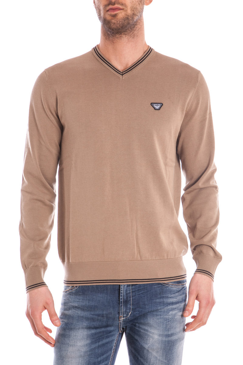 Maglia Armani Jeans AJ Beige in Cotone - mem39