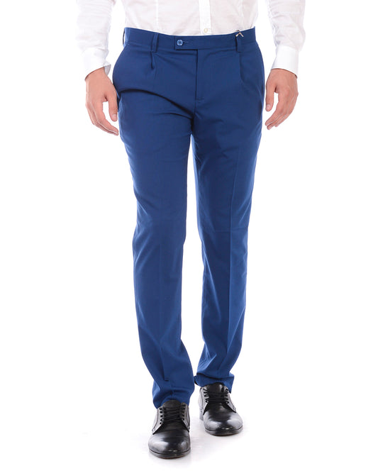 Pantaloni Daniele Alessandrini Blu Eleganza Senza Tempo - mem39