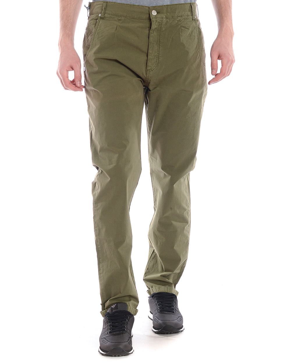 Pantaloni Beige Daniele Alessandrini - Taglia 31 - mem39