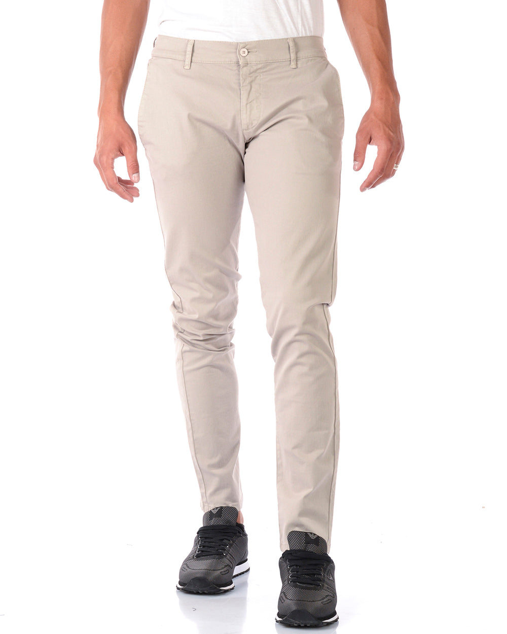 Pantaloni Beige Daniele Alessandrini M - mem39