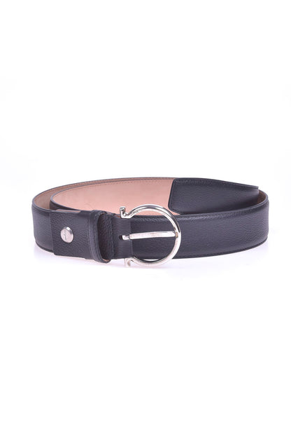 Cintura Salvatore Ferragamo in Pelle Nera - 110 cm - mem39