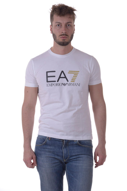 T-SHIRT Emporio Armani EA7 Cotone & Elastan - Bianco Scuro - mem39