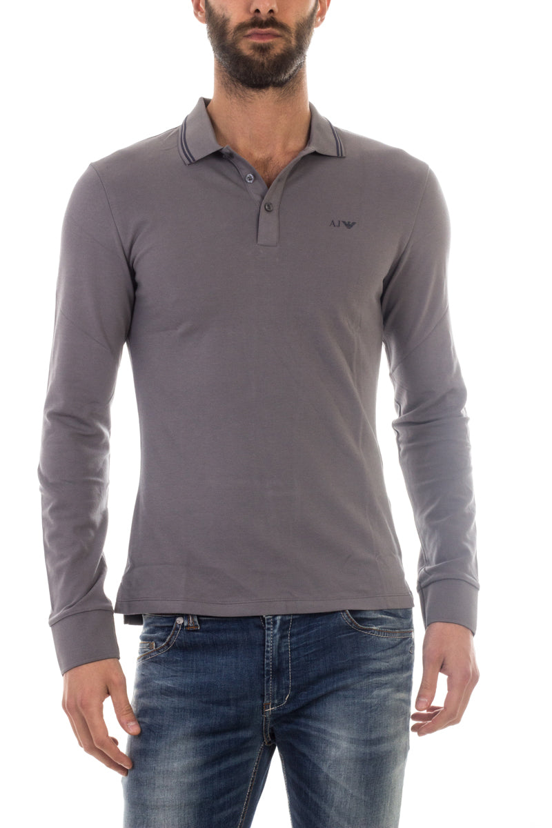 Polo Armani Jeans AJ Grigio - Manica Lunga - mem39