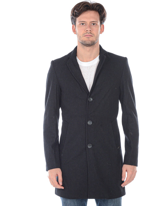 Elegante Cappotto Lana e Poliestere Daniele Alessandrini - mem39