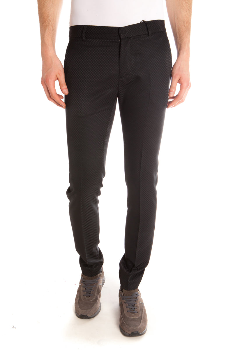 Pantaloni Eleganza Nero Daniele Alessandrini - mem39