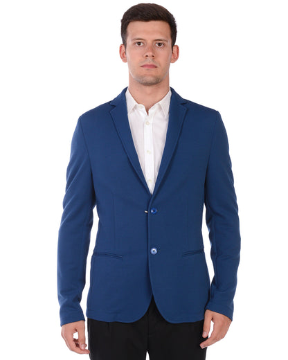 Giacca Elegante Blu Chiaro Daniele Alessandrini - mem39