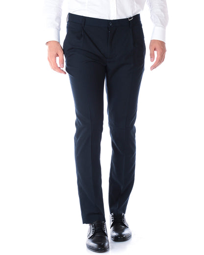 Pantaloni Daniele Alessandrini Blu Scuro Taglia 48 - mem39