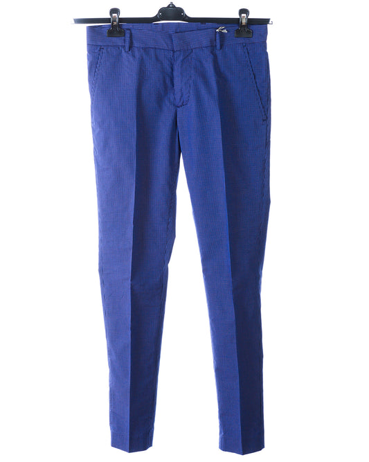 Pantaloni Blu in Cotone Daniele Alessandrini - mem39