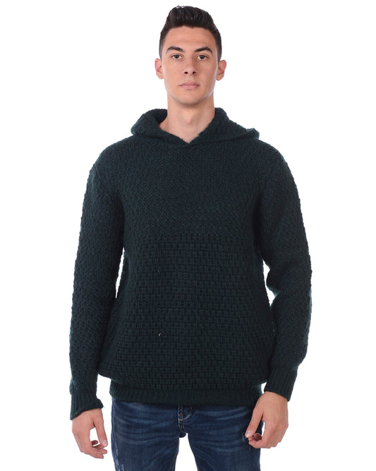 Maglione Verde Lana/Acrilico/Alpaca Daniele Alessandrini - mem39