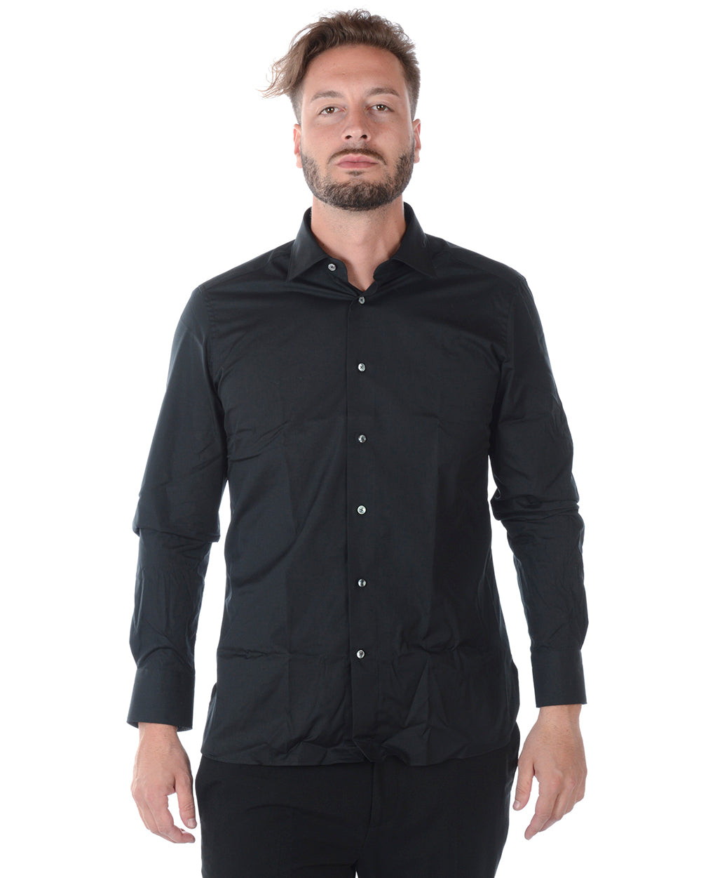 Camicia Zegna Nero 39 - Eleganza Senza Tempo - mem39