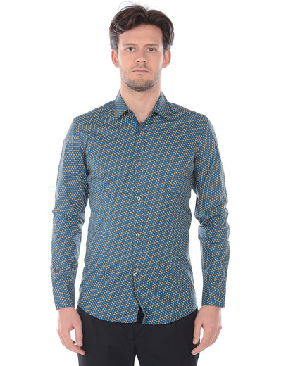 Camicia Daniele Alessandrini Cotone Nero M - mem39