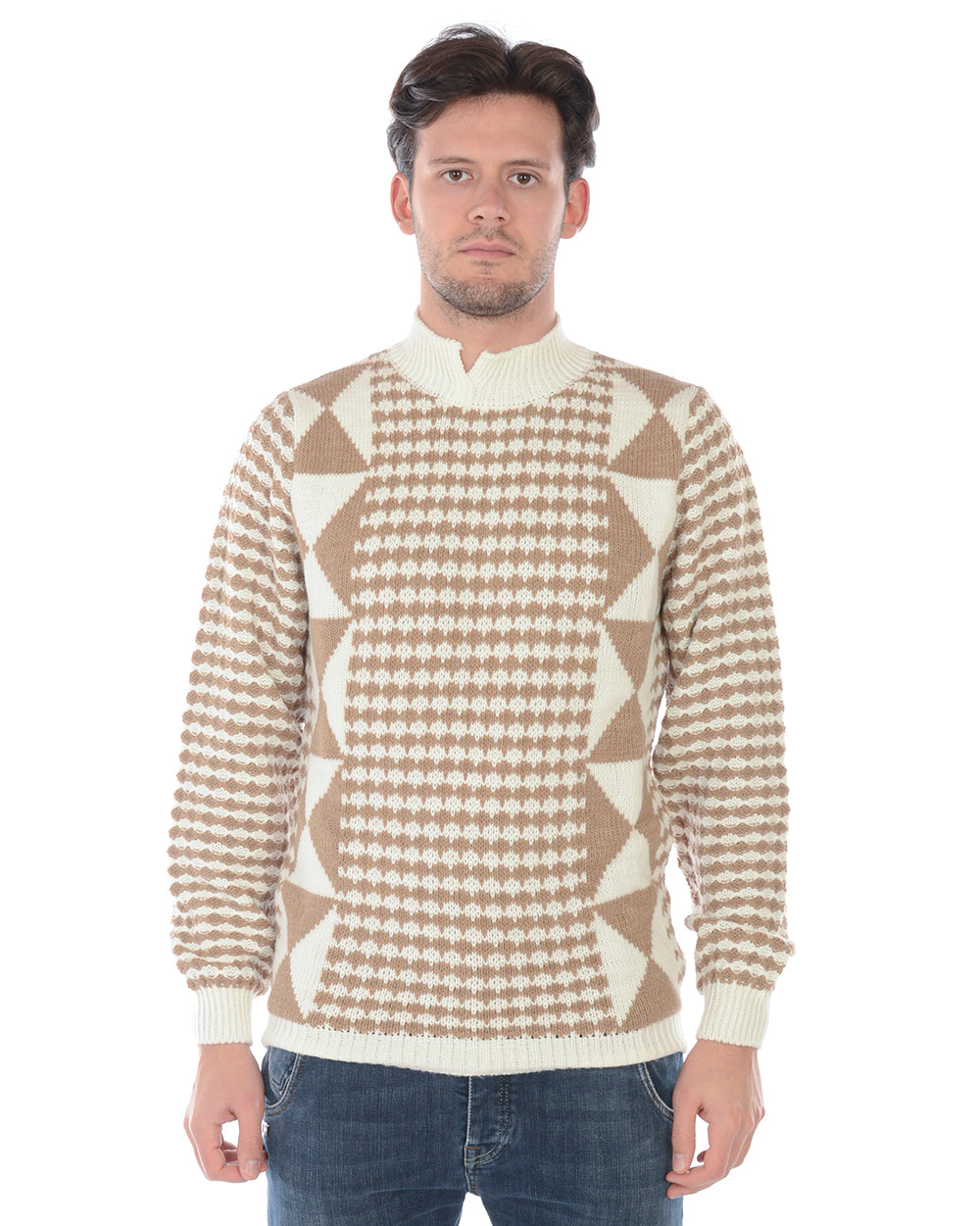 Maglia Beige Daniele Alessandrini 50 - mem39