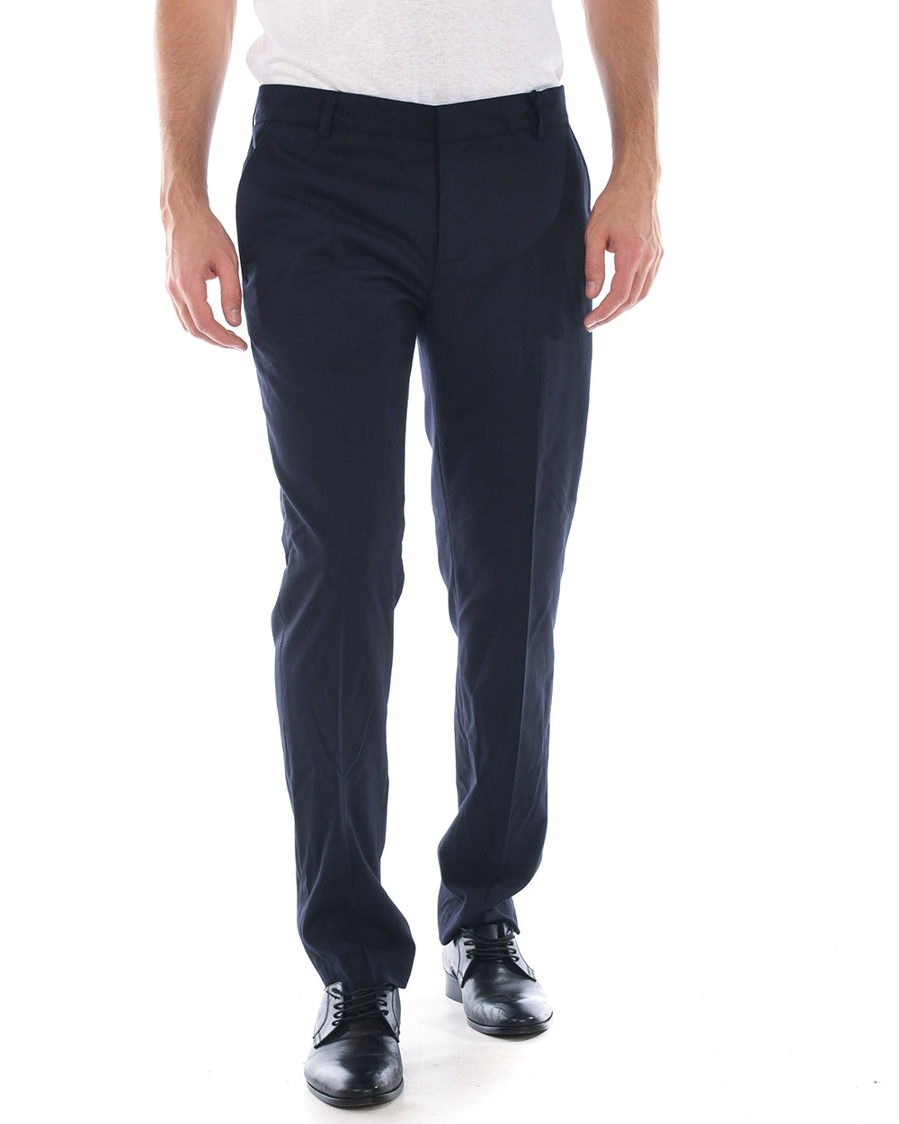 Pantaloni Daniele Alessandrini Blu Scuro Taglia 46 M - mem39