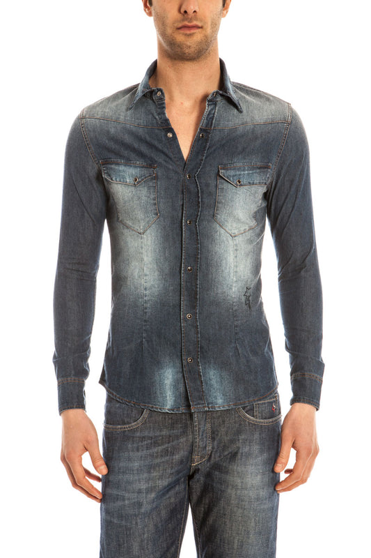 Camicia Denim Eleganza - Daniele Alessandrini - mem39