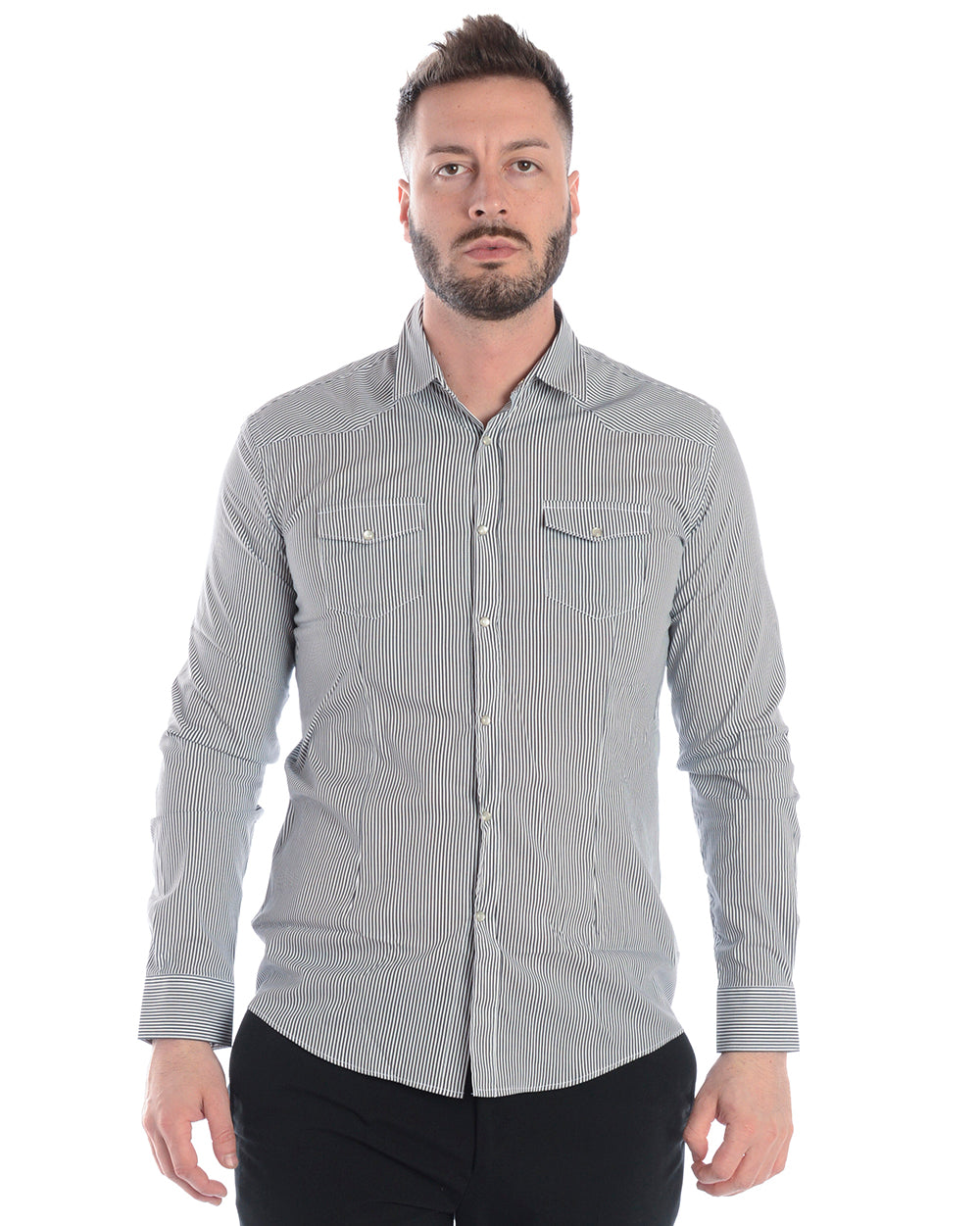 Camicia Daniele Alessandrini: Eleganza Nera - mem39