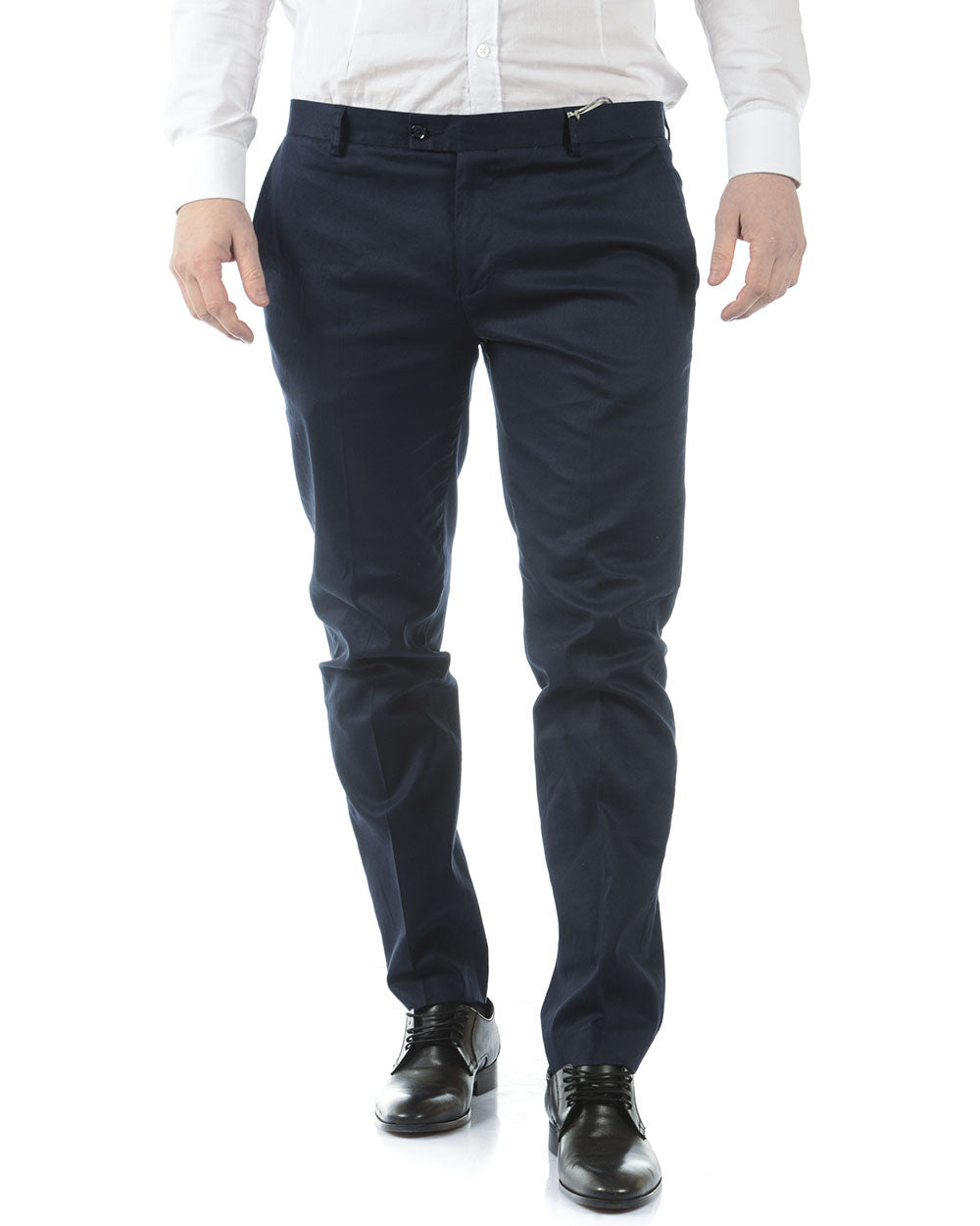 Pantaloni Blu Daniele Alessandrini Taglia 52 - mem39