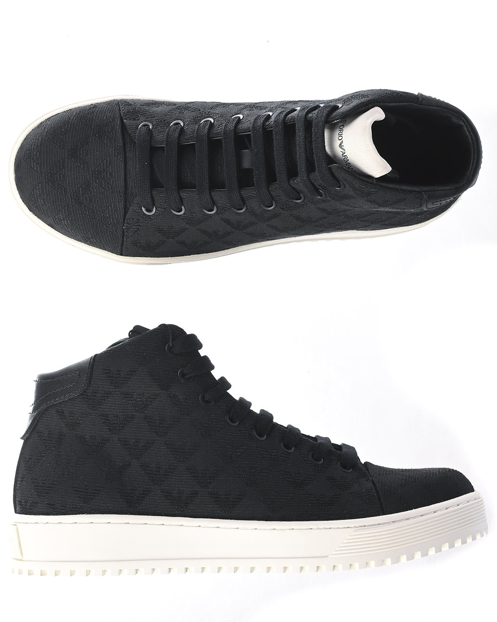 Sneakers Emporio Armani Cotone e Poliestere - Nero 40,5 - mem39