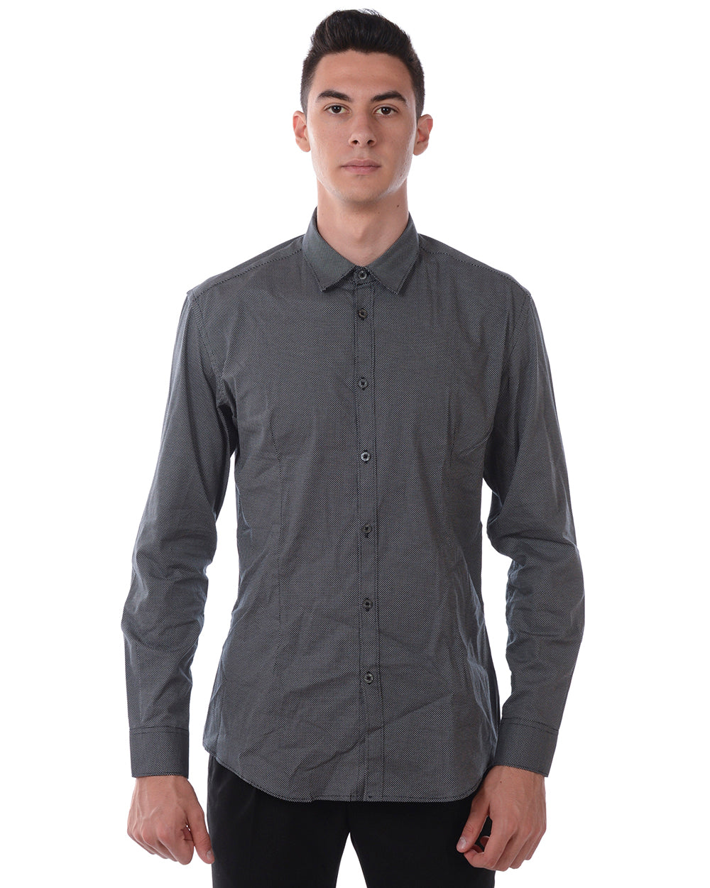 Camicia Eleganza Nero Daniele Alessandrini - mem39