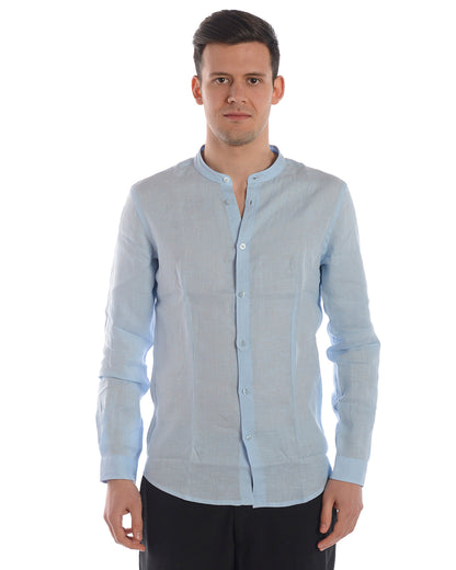 Camicia Lino Blu XL Daniele Alessandrini - mem39