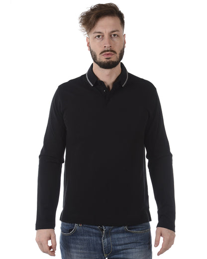 Polo Zegna Nero in Cotone di Alta Qualità - mem39