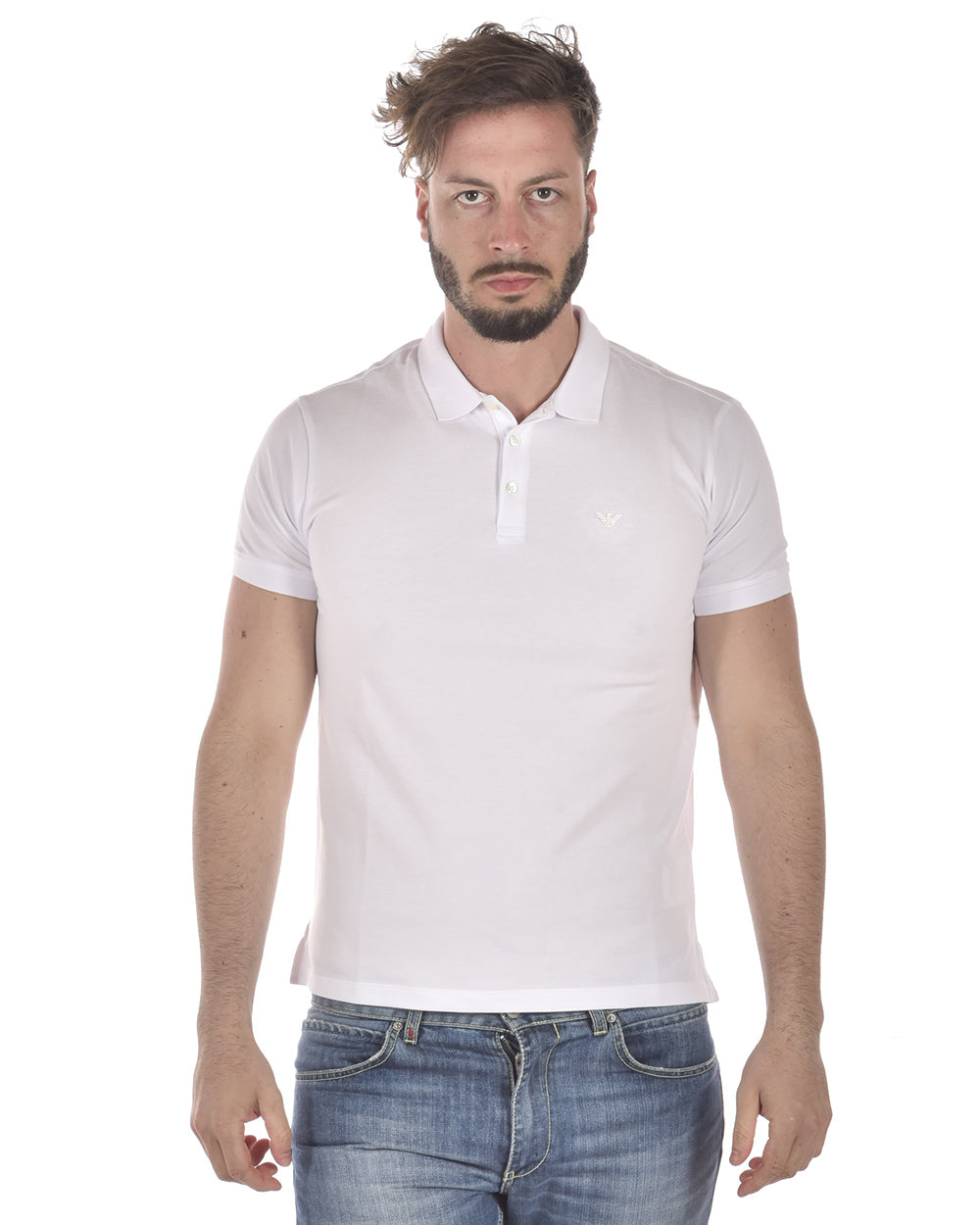 Polo Emporio Armani Bianco Uomo - mem39