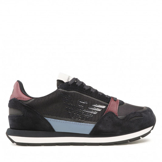 Sneakers Emporio Armani Blu e Bordeaux, Taglia 39,5 - mem39