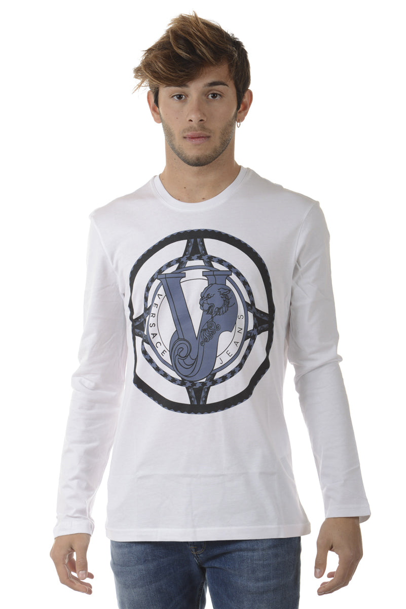 Maglia Versace Jeans Bianco Slim - mem39