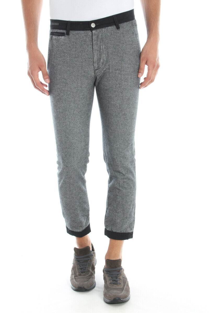 Pantaloni Daniele Alessandrini Grigio M - mem39