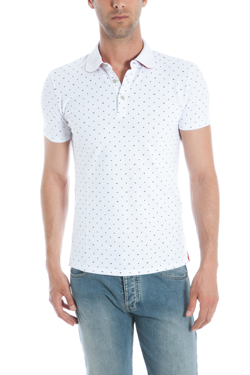 Polo Armani Jeans AJ Bianco in Cotone - mem39