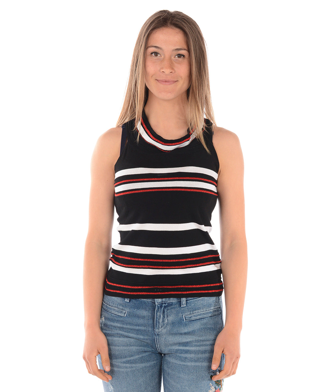 Top Liu Jo S Nero Bianco - mem39