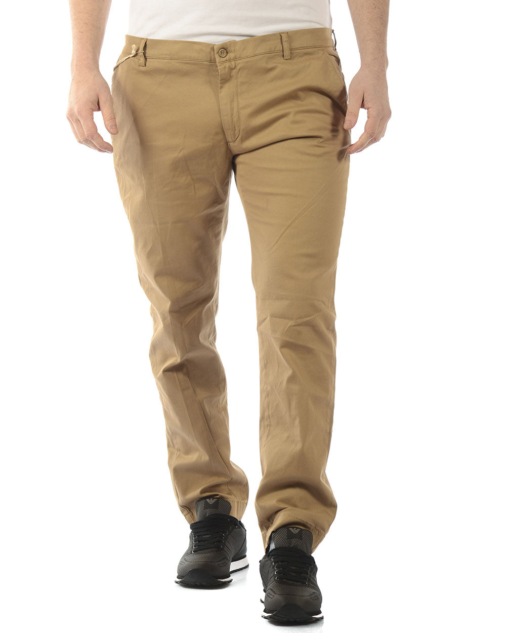 Pantaloni Stretch Grigio Daniele Alessandrini - mem39