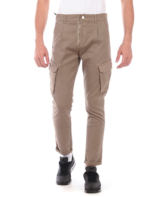 Pantaloni Beige Daniele Alessandrini - mem39