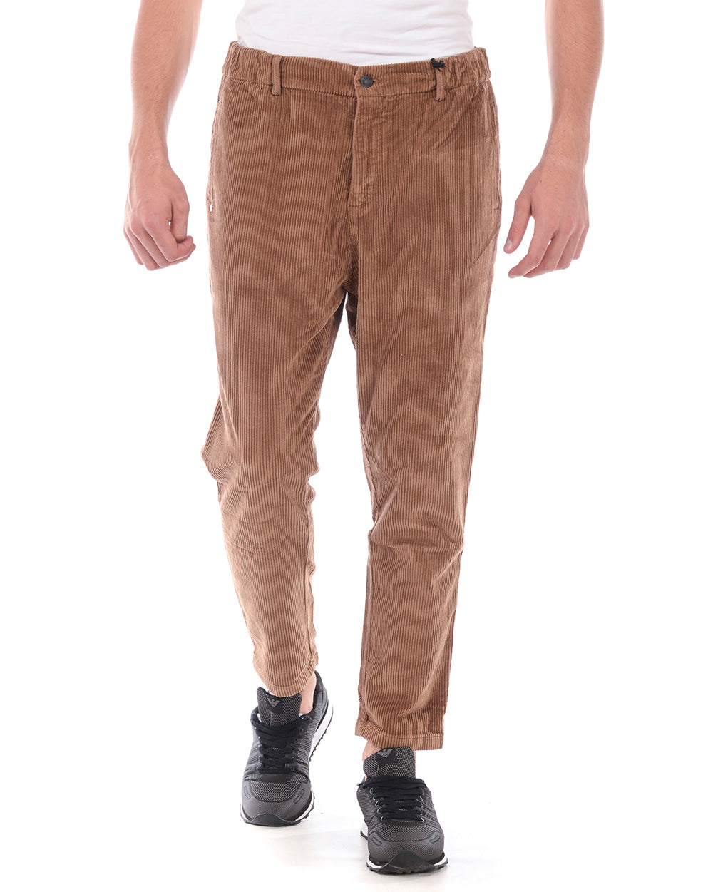 Pantaloni Daniele Alessandrini Beige Cotone Elastan - mem39