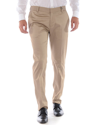 Pantaloni Beige Scuro Daniele Alessandrini - mem39