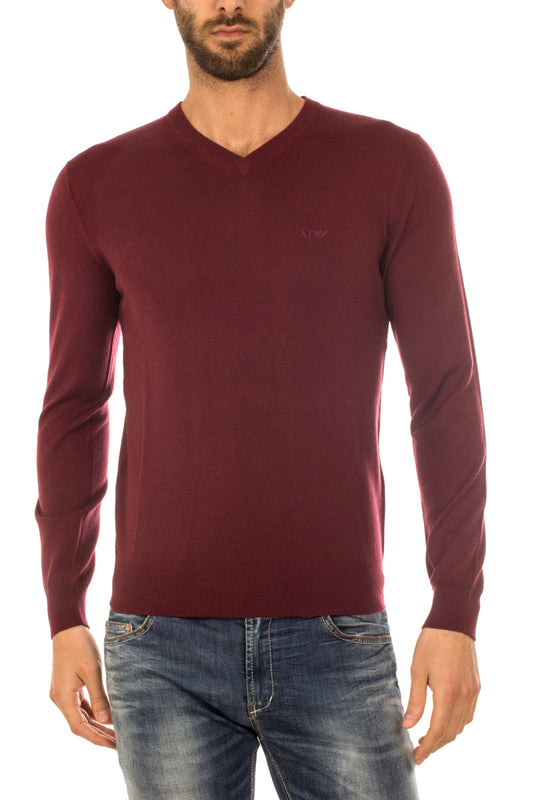 Maglia Armani Jeans AJ S Bordeaux - Lana di Classe - mem39