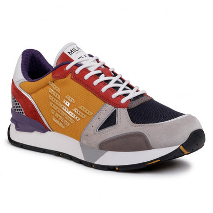 Sneakers Emporio Armani Stampate in Grigio e Giallo - mem39