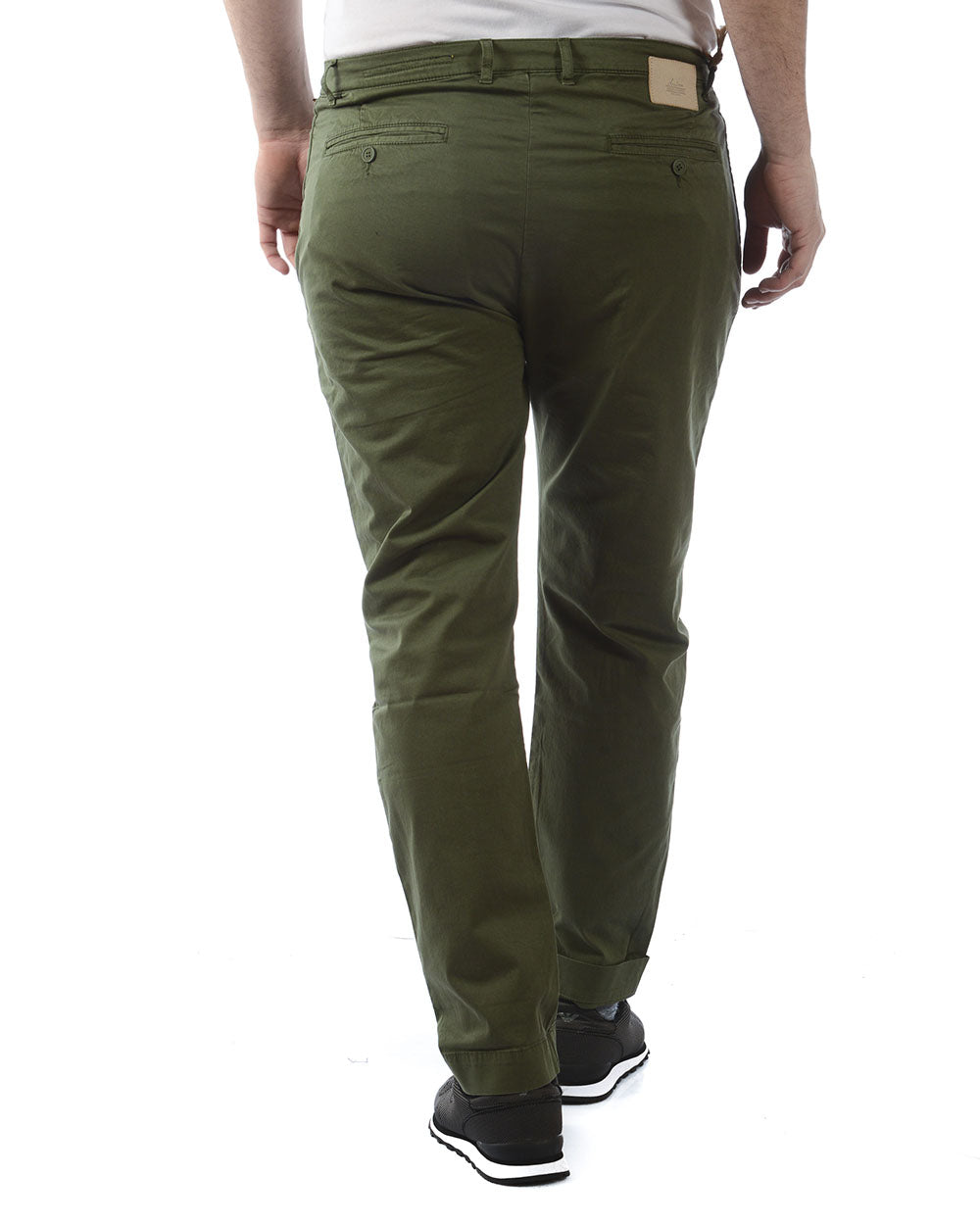 Pantaloni Daniele Alessandrini Elasticizzati Verde - mem39