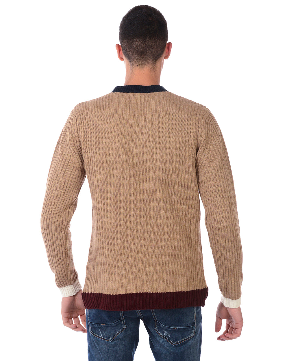 Maglione Beige Invernale Daniele Alessandrini - mem39